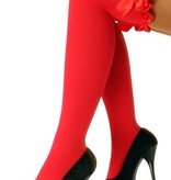 Kousen rood met rode strikken Britney
