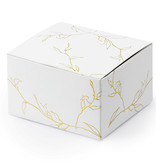 Traktatiedoosjes met gouden takjes print (10st)