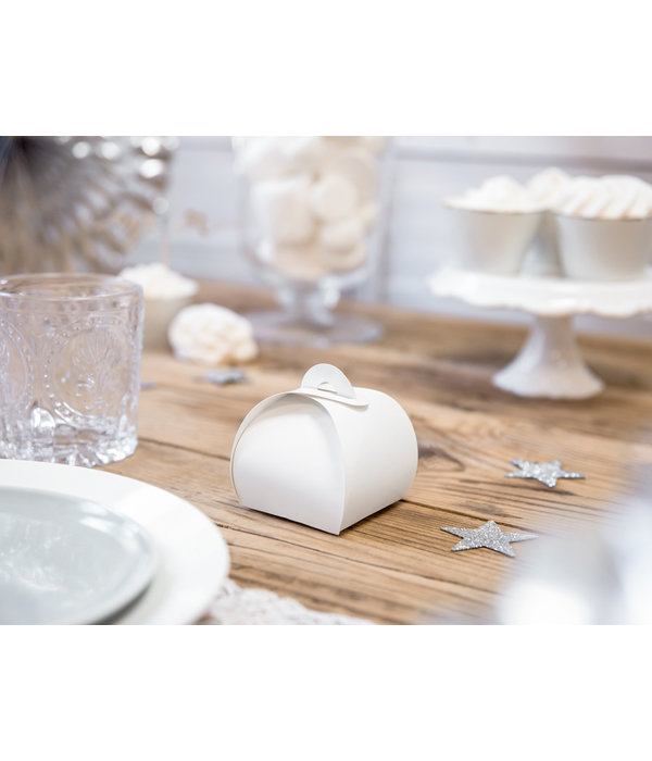 Geschenkdoosjes wit (10st)