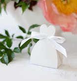 Bruiloft geschenkdoosjes wit (10st)
