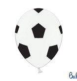 Voetbal Ballonnen Puur wit 30cm (50st)