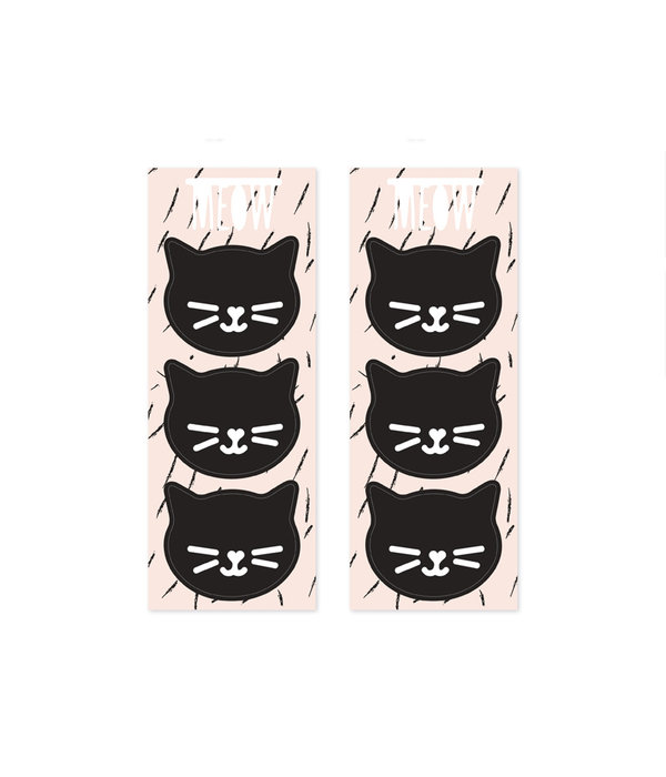 Uitdeelzakjes Kat roze Cat Collection (6st)