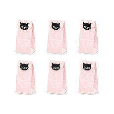 Uitdeelzakjes Kat roze Cat Collection (6st)