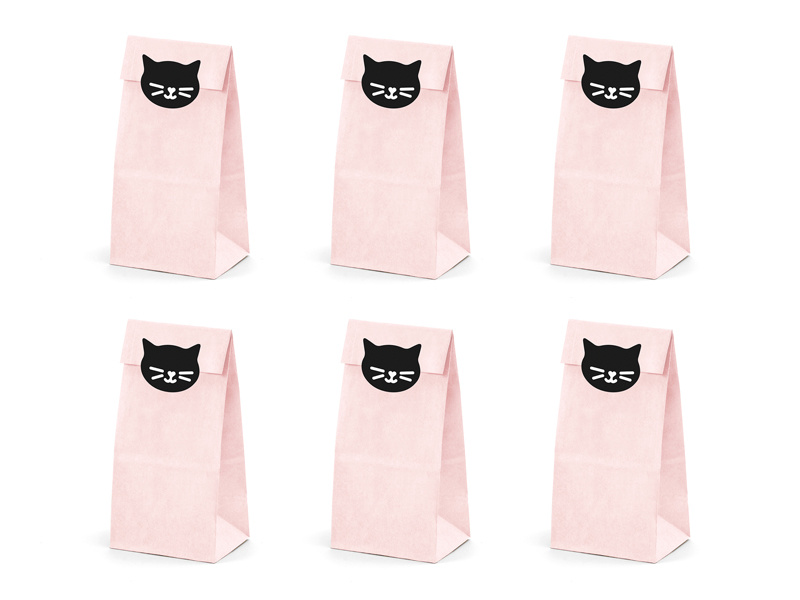 Uitdeelzakjes Kat roze Cat Collection (6st) afbeelding