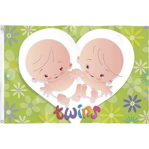 Gevelvlag "Twins" 90x60cm
