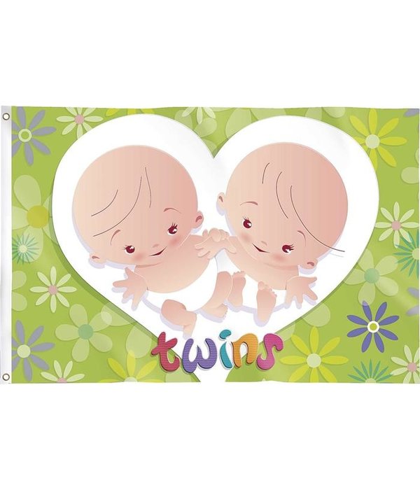 Gevelvlag "Twins" 90x60cm