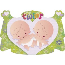 Kroonschild Tweeling 48x32cm