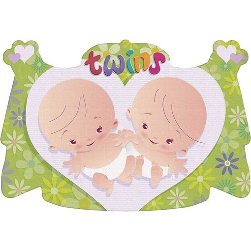 Kroonschild Tweeling 48x32cm