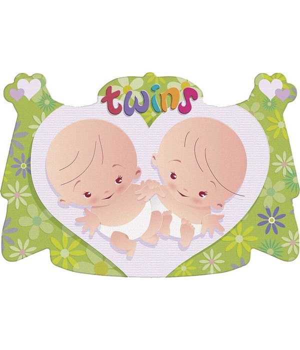 Kroonschild Tweeling 48x32cm