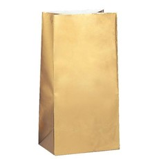 Papieren Gift Bags Goud Metallic (10st)