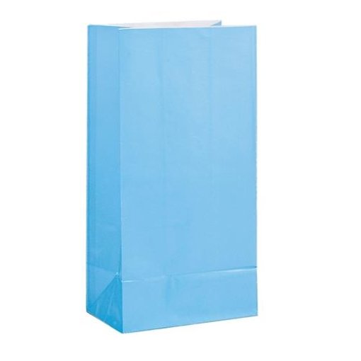 Papieren Giftbags Blauw (12st)
