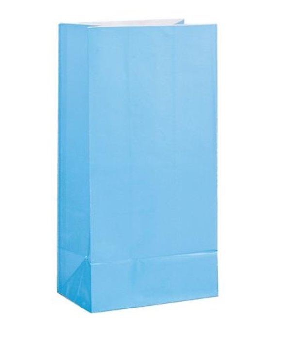 Papieren Giftbags Blauw (12st)