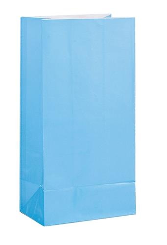 Papieren Giftbags Blauw (12st) afbeelding