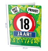 Raambord 18 Jaar Verjaardag (60x45cm)