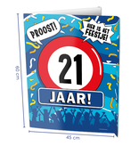 Raambord 21 jaar Verjaardag (60x45cm)
