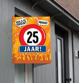 Raambord 25 Jaar Verjaardag (60x45cm)