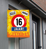Raambord 16 Jaar Verjaardag (60x45cm)