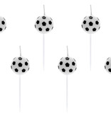 Voetbal Taartkaarsjes (6st)