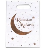 Uitdeelzakjes Ramadan Mubarak Wit/Goud (6st)