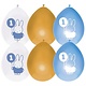 Ballonnen Verjaardag 1 Jaar Nijntje Blauw/Goud (6st)
