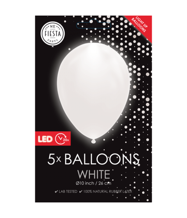 LED Ballonnen Wit (5st)