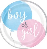 Feestborden Gender Reveal Boy Or Girl (8st)