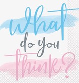 Servetten Gender Reveal 'What Do You Think?' (16st)
