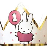 Kroontje Nijntje 1 jaar Roze/Goud