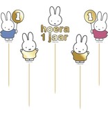 Prikkers Nijntje hoera 1 jaar (5st)