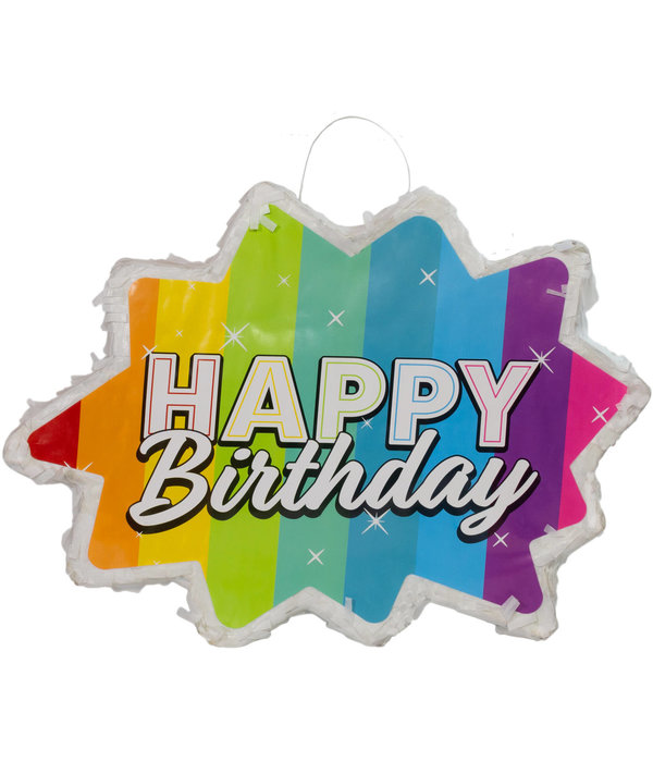 Pinata Ster Rainbow Bday - 38x28cm