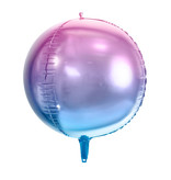 Folieballon schaduw violet/blauw 35cm