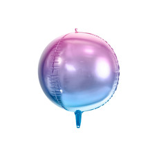 Folieballon schaduw violet/blauw 35cm