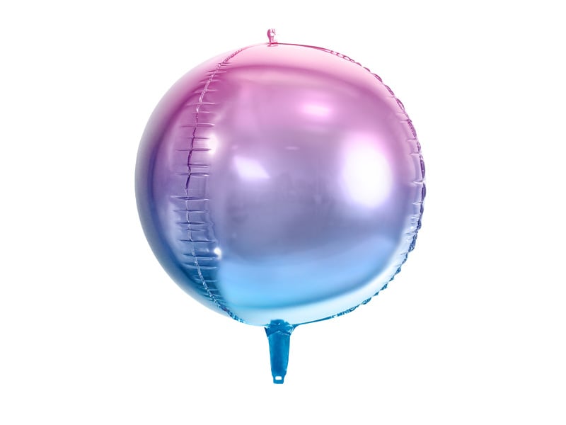 Folieballon schaduw violet/blauw 35cm