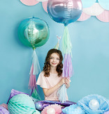 Folieballon schaduw violet/blauw 35cm