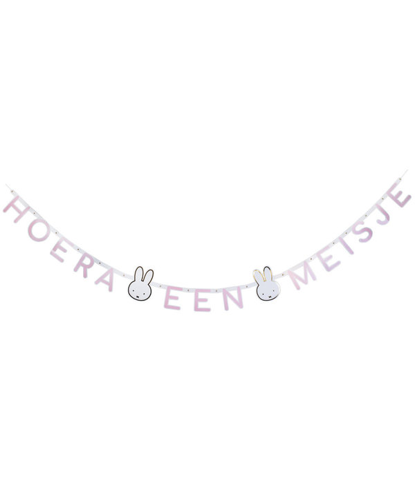 Letterslinger Nijntje 'Hoera Een Meisje' (3m)