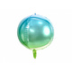 Folieballon schaduw groen/blauw 35cm