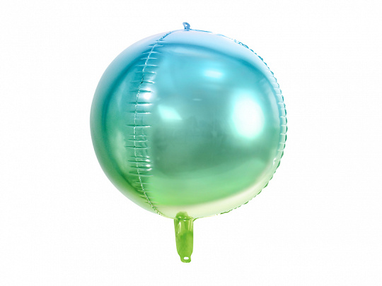 Folieballon schaduw groen/blauw 35cm afbeelding