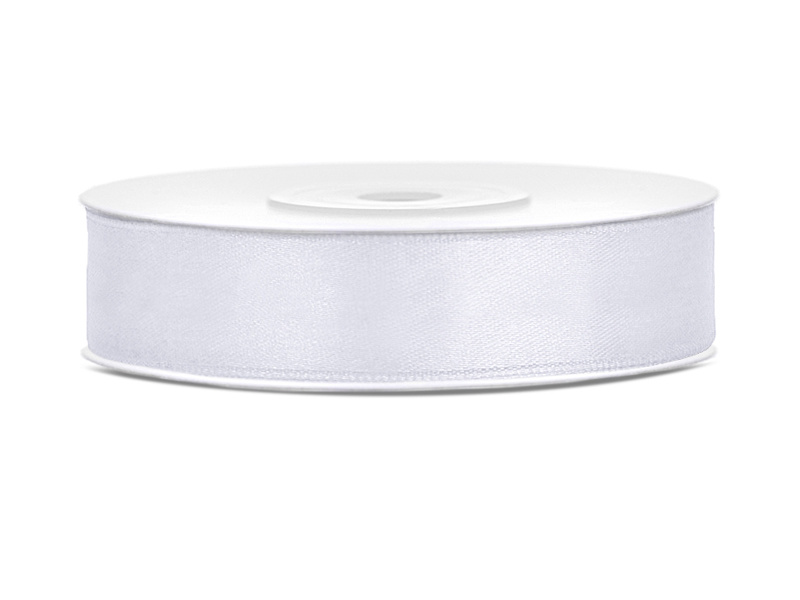 Satijnlint wit 12mm/25m afbeelding