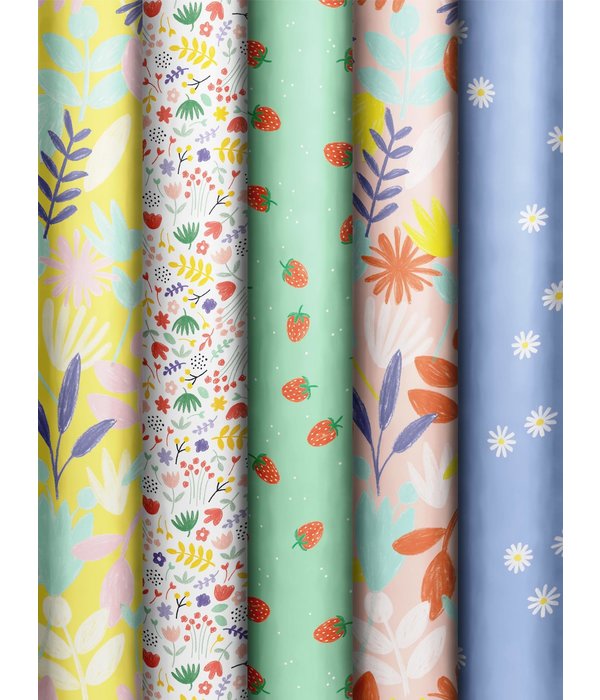 Rol Cadeaupapier Aardbeien