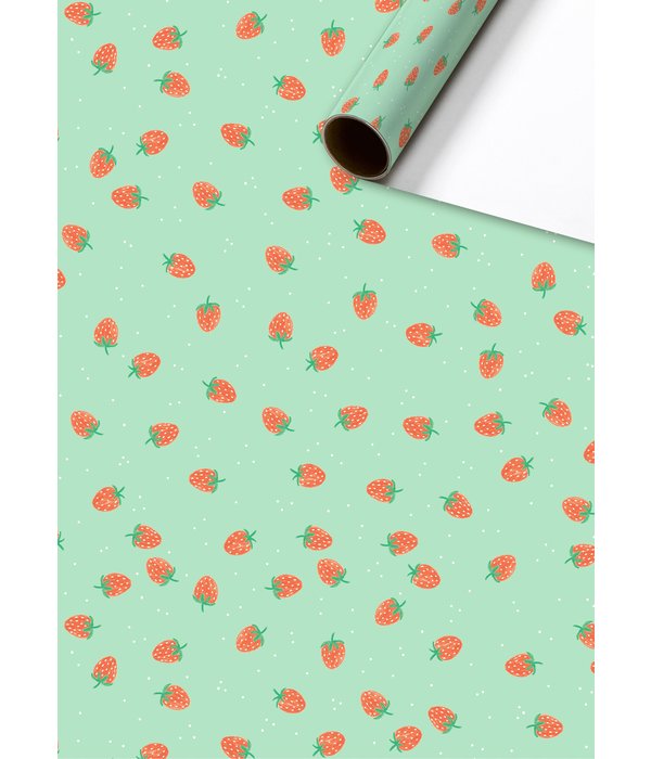Rol Cadeaupapier Aardbeien