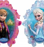 Folieballon Frozen Elsa en Anna XL - 63x78 cm