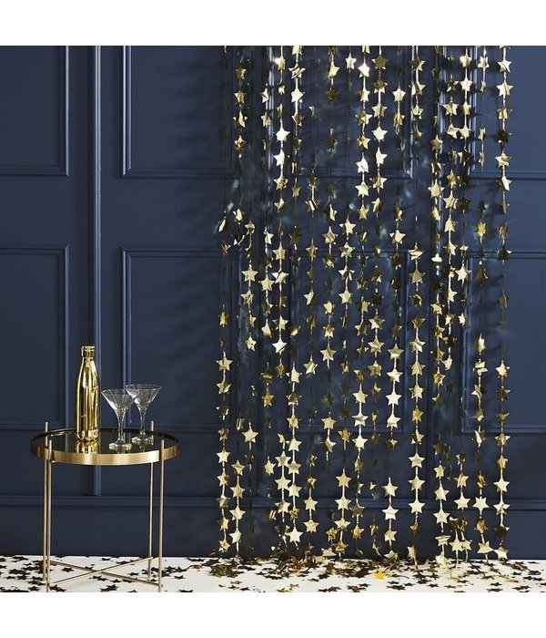 Folie Gouden Backdrop Sterren