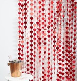 Rode Hartjes Backdrop Gordijn Love