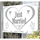 Gevelvlag Just Married 100x150cm