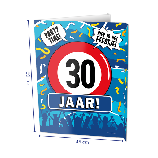 Raambord 30 Jaar Verjaardag (60x45cm)