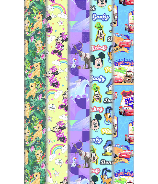 Rol Inpakpapier Frozen 2 Paars