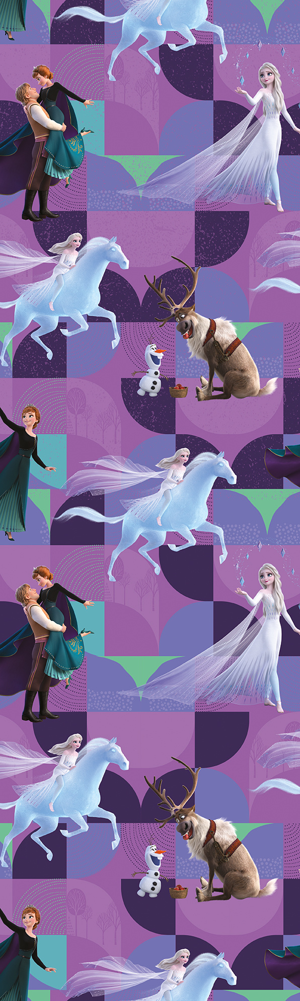 Rol Inpakpapier Frozen 2 Paars