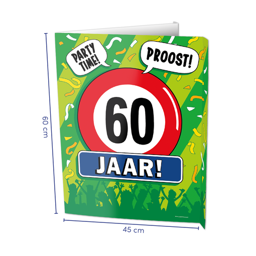 Raambord 60 Jaar Verjaardag (60x45cm)