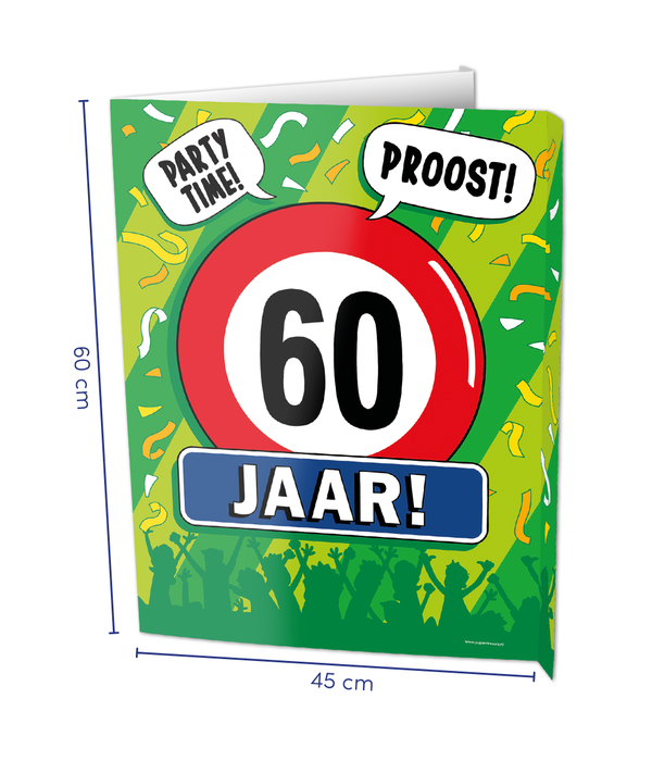 Raambord 60 Jaar Verjaardag (60x45cm)