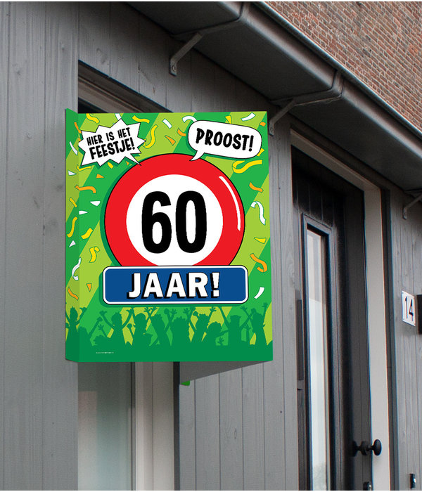 Raambord 60 Jaar Verjaardag (60x45cm)